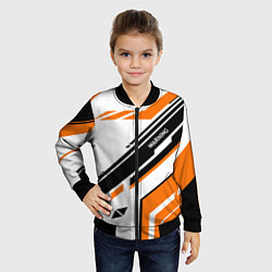 Бомбер детский CS:GO Asiimov P90 Style, цвет: 3D-черный — фото 2