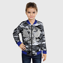 Бомбер детский Городской камуфляж Россия, цвет: 3D-синий — фото 2