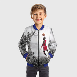 Бомбер детский Michael Jordan NBA, цвет: 3D-синий — фото 2