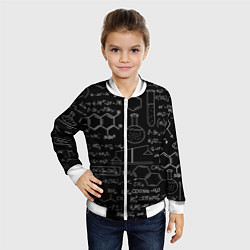 Бомбер детский Химия, цвет: 3D-белый — фото 2