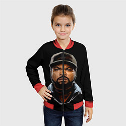 Бомбер детский Ice Cube, цвет: 3D-красный — фото 2