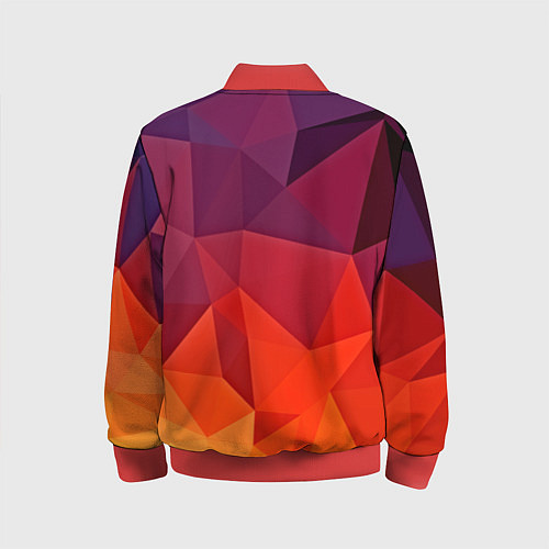 Детский бомбер Geometric / 3D-Красный – фото 2