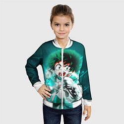 Бомбер детский Моя геройская академия, цвет: 3D-белый — фото 2