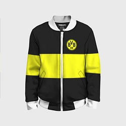 Бомбер детский Borussia 2018 Black and Yellow, цвет: 3D-белый