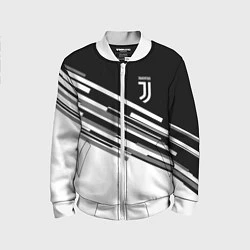 Бомбер детский FC Juventus: B&W Line, цвет: 3D-белый