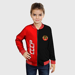 Бомбер детский СССР: Red Collection, цвет: 3D-красный — фото 2