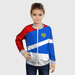 Бомбер детский Russia: Light Sport, цвет: 3D-серый — фото 2