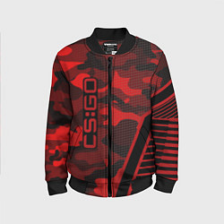 Бомбер детский CS:GO Red Camo, цвет: 3D-черный