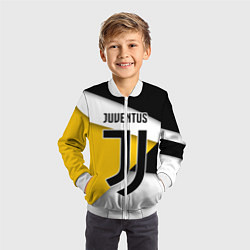 Бомбер детский FC Juventus, цвет: 3D-белый — фото 2