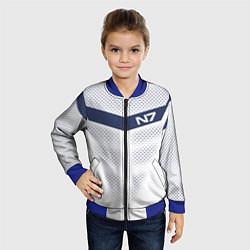 Бомбер детский N7: White Armor, цвет: 3D-синий — фото 2