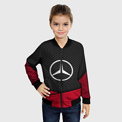 Бомбер детский Mercedes Benz: Grey Carbon, цвет: 3D-черный — фото 2