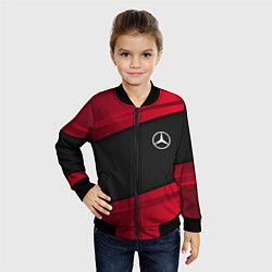 Бомбер детский Mercedes Benz: Red Sport, цвет: 3D-черный — фото 2