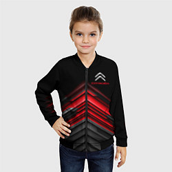 Бомбер детский Citroen: Red sport, цвет: 3D-черный — фото 2