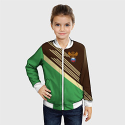 Бомбер детский Российский футбольный союз, цвет: 3D-белый — фото 2