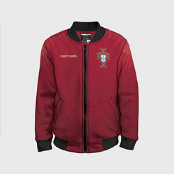 Бомбер детский Сборная Португалии соты сетка, цвет: 3D-черный