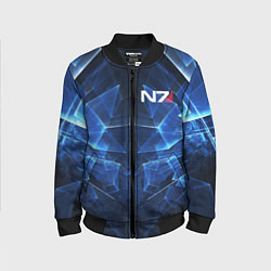 Бомбер детский Mass Effect: Blue Armor N7, цвет: 3D-черный