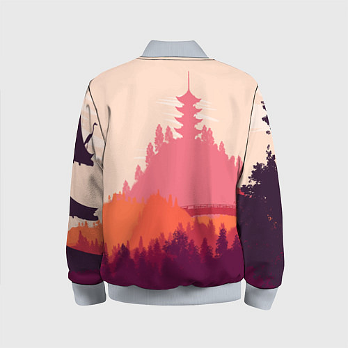 Детский бомбер Firewatch City / 3D-Серый – фото 2