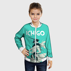 Бомбер детский Куросаки Ичиго, цвет: 3D-белый — фото 2