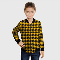 Бомбер детский Off-White: Yellow Fashion, цвет: 3D-черный — фото 2