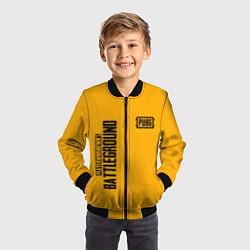 Бомбер детский PUBG: Yellow Fashion, цвет: 3D-черный — фото 2