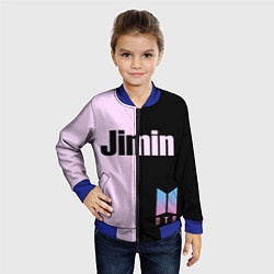 Бомбер детский BTS Jimin, цвет: 3D-синий — фото 2
