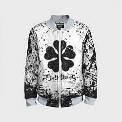 Бомбер детский ЧЁРНЫЙ КЛЕВЕР, цвет: 3D-серый