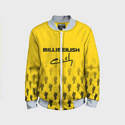 Бомбер детский Billie Eilish: Yellow Autograph, цвет: 3D-серый