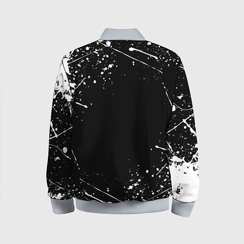 Детский бомбер ЧЁРНЫЙ КЛЕВЕР / 3D-Серый – фото 2