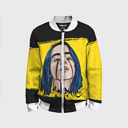 Бомбер детский Billie Eilish, цвет: 3D-белый