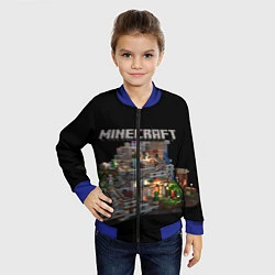 Бомбер детский MINECRAFT, цвет: 3D-синий — фото 2