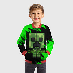 Бомбер детский MINECRAFT CREEPER, цвет: 3D-красный — фото 2
