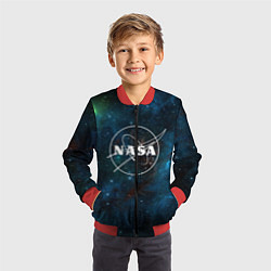 Бомбер детский NASA, цвет: 3D-красный — фото 2