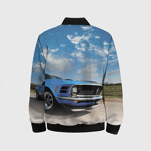 Детский бомбер Mustang / 3D-Черный – фото 2