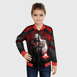 Бомбер детский Assasin's creed, цвет: 3D-красный — фото 2