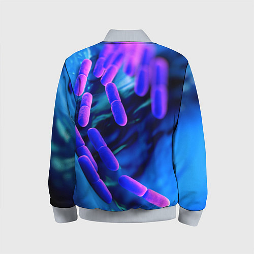 Детский бомбер PLAGUE INC / 3D-Серый – фото 2