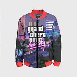 Бомбер детский Grand Theft Auto Vice City, цвет: 3D-красный