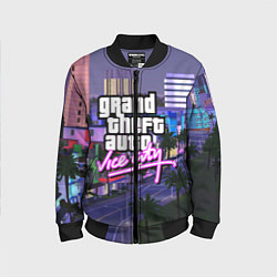 Бомбер детский Grand Theft Auto Vice City, цвет: 3D-черный