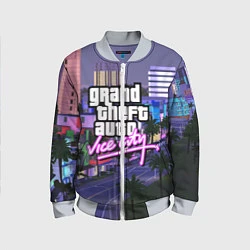 Бомбер детский Grand Theft Auto Vice City, цвет: 3D-серый