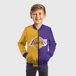 Бомбер детский LA LAKERS, цвет: 3D-синий — фото 2
