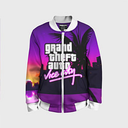 Бомбер детский GTA:VICE CITY, цвет: 3D-белый