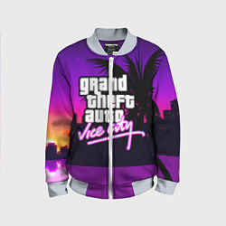 Бомбер детский GTA:VICE CITY, цвет: 3D-серый