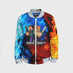 Бомбер детский MINECRAFT, цвет: 3D-серый