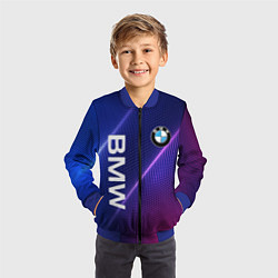Бомбер детский BMW, цвет: 3D-синий — фото 2