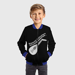 Бомбер детский Ведьмаку Заплатите, цвет: 3D-синий — фото 2