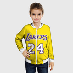 Бомбер детский Kobe Bryant 24, цвет: 3D-белый — фото 2