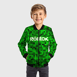 Бомбер детский Roblox, цвет: 3D-черный — фото 2