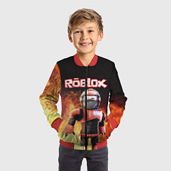 Бомбер детский ROBLOX, цвет: 3D-красный — фото 2