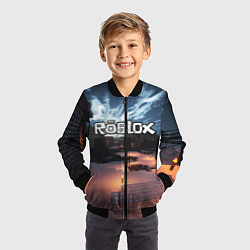 Бомбер детский ROBLOX, цвет: 3D-черный — фото 2