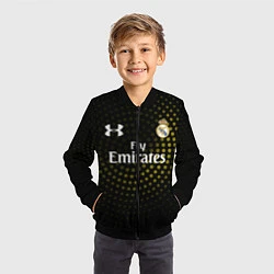 Бомбер детский Real Madrid, цвет: 3D-черный — фото 2