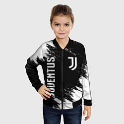 Бомбер детский JUVENTUS, цвет: 3D-черный — фото 2